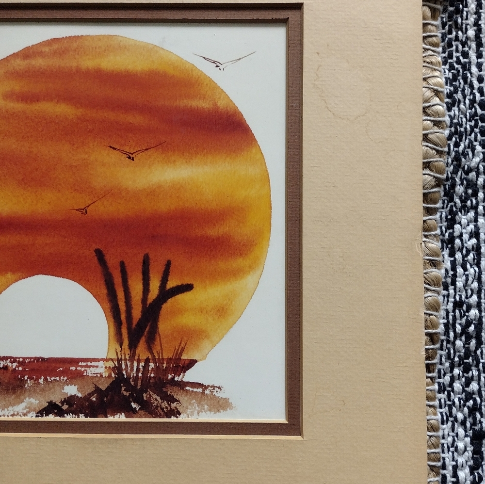Sunset Art By Mark Vranesh in Orange and Brown 11/100 - Picture 2 of 5